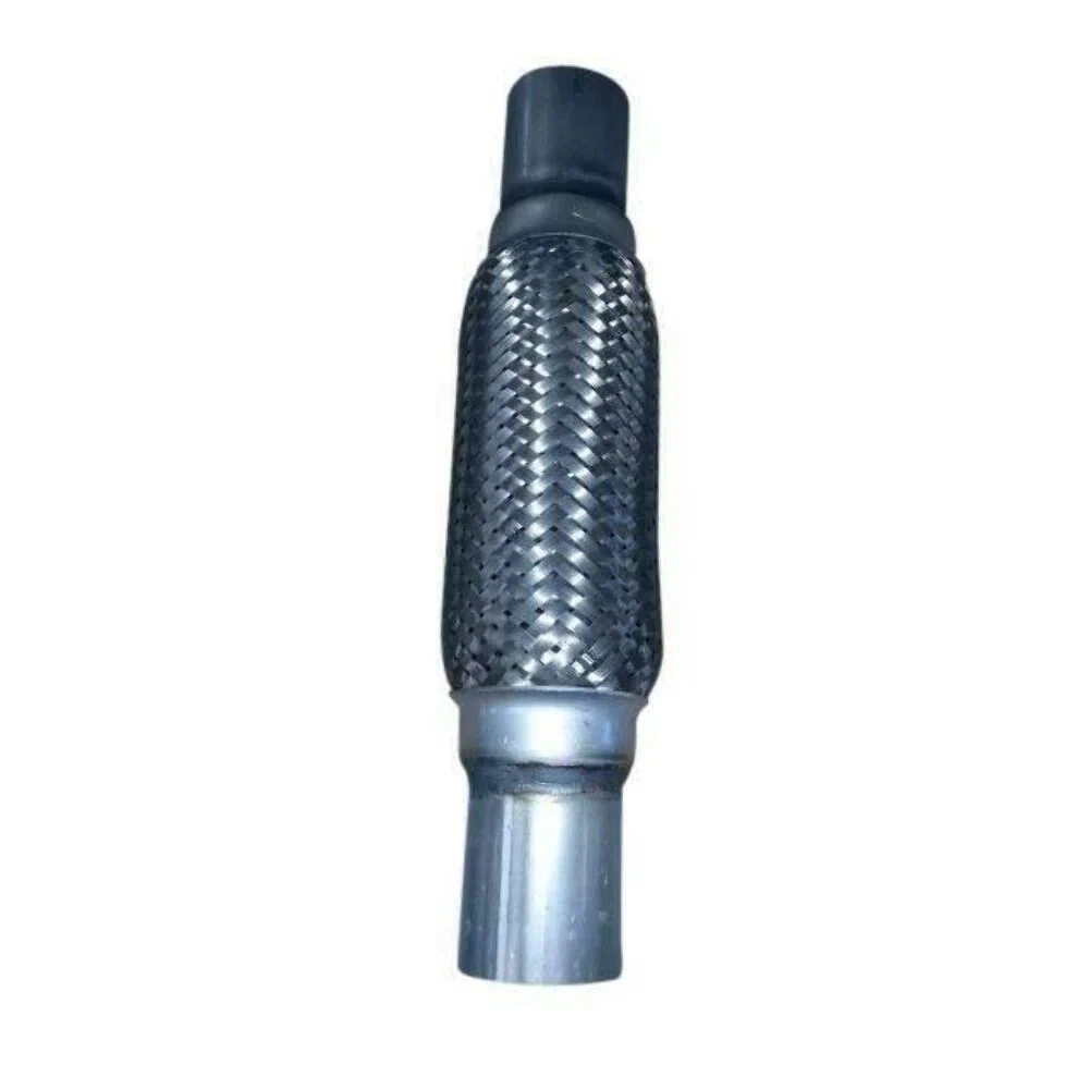 Exhaust Flex Pipe 1.75 x 8 Ends Stainless Steel Double Braided
